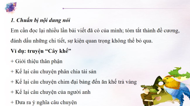 PowerPoint Ngữ văn 6 Bài 7: Kể lại một truyện cổ tích bằng lời một nhân vật