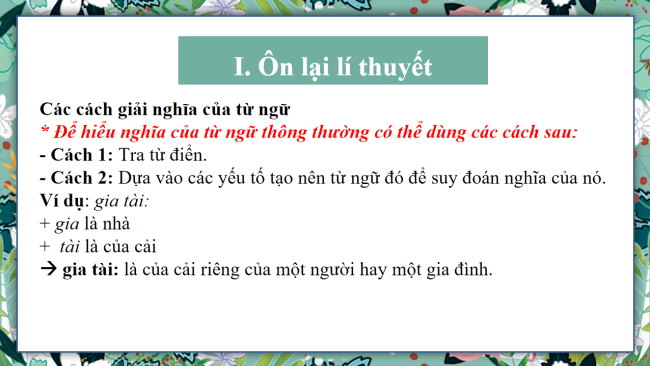 PowerPoint Ngữ văn 6 Bài 7: Thực hành tiếng Việt (trang 30)