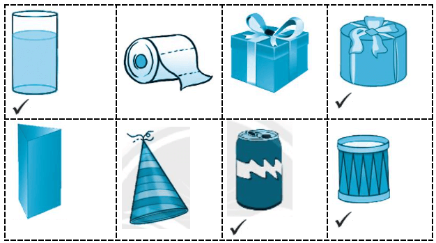 Giải vở bài tập Toán lớp 2 Khối trụ - Khối cầu (trang 70) - Chân trời sáng tạo