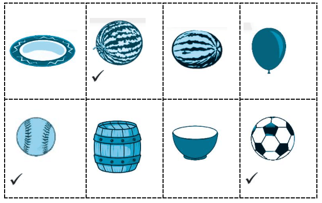 Giải vở bài tập Toán lớp 2 Khối trụ - Khối cầu (trang 70) - Chân trời sáng tạo