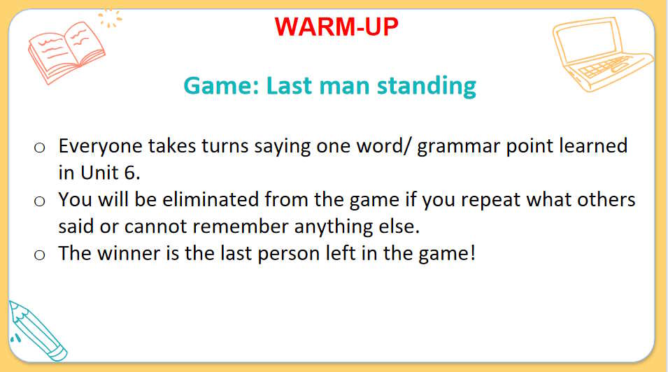 Giáo án Tiếng Anh 10 Unit 6: Looking Back