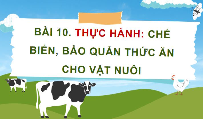 Giáo án PowerPoint Công nghệ Chăn nuôi 11 Bài 10