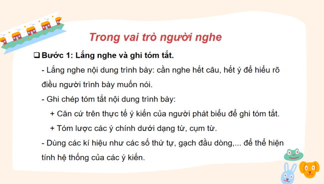 PowerPoint Ngữ văn 6 Bài 6: Tóm tắt nội dung trình bày của người khác