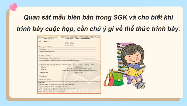 PowerPoint Ngữ văn 6 Bài 6: Viết biên bản về một cuộc họp, cuộc thảo luận hay một vụ việc