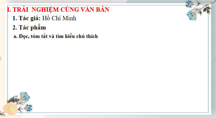 Giáo án Ngữ văn 8 Bài 6: Lòng yêu nước của nhân dân ta