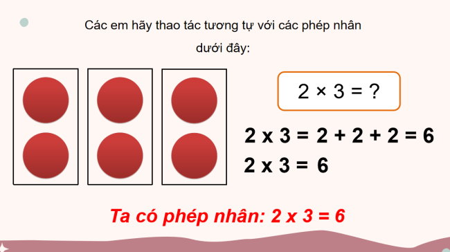 PowerPoint Toán 2: Phép nhân
