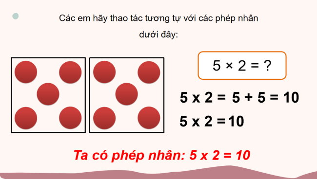 PowerPoint Toán 2: Phép nhân
