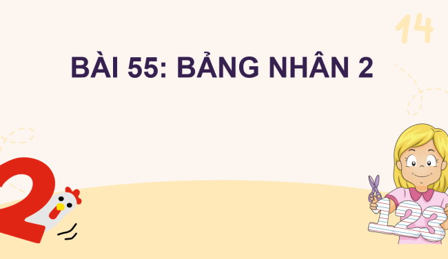 PowerPoint Toán 2: Bảng nhân 2