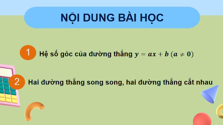 Giáo án Toán 8 Bài 4: Hệ số góc của đường thẳng 