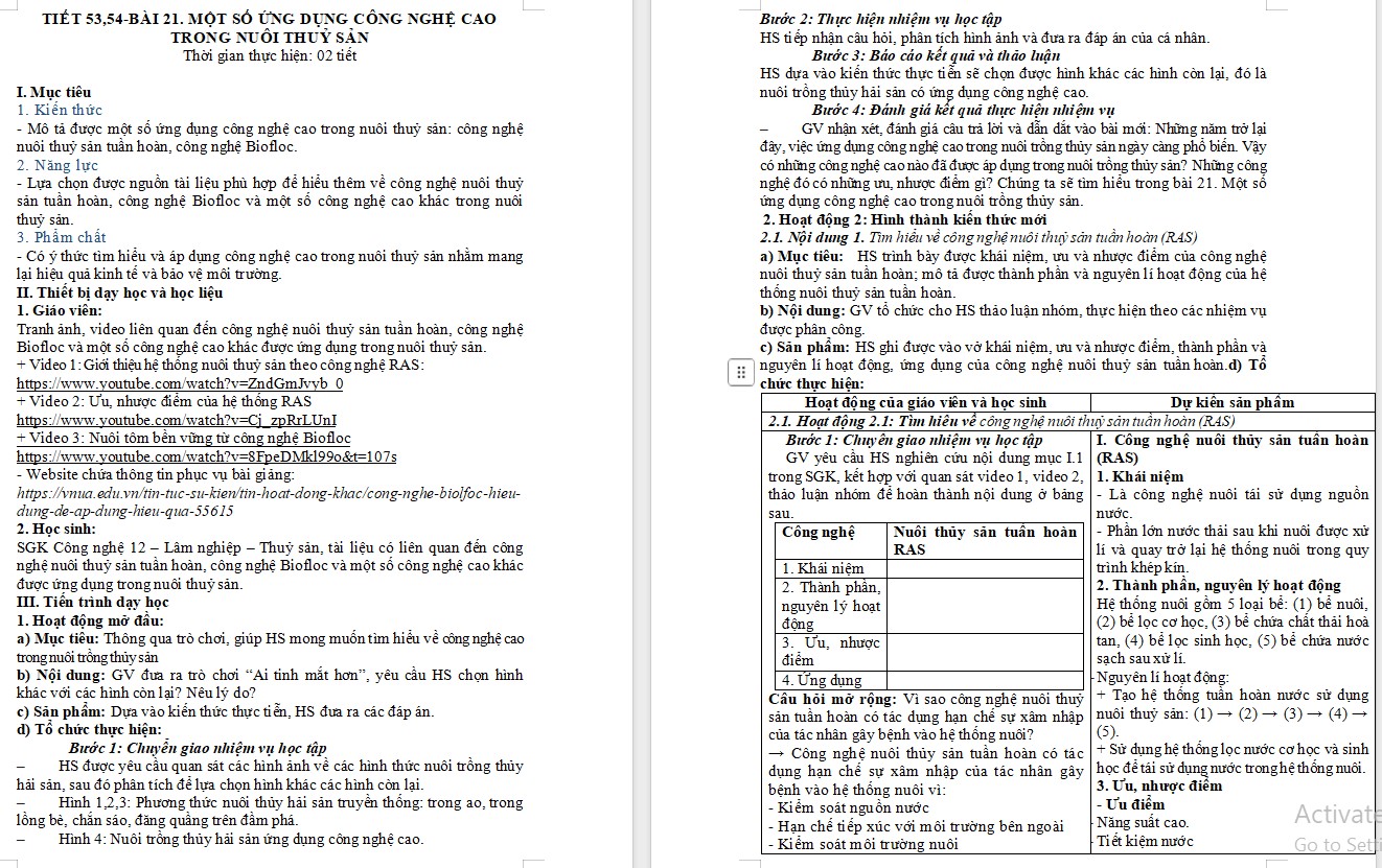 Giáo án Bài 21 Công nghệ 12 Kết nối tri thức