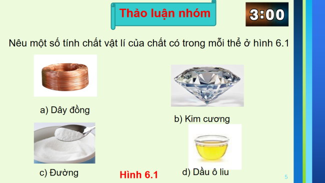 PowerPoint Khoa học tự nhiên 6 Bài 6: Tính chất và sự chuyển thể của chất