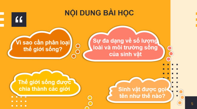 PowerPoint Khoa học tự nhiên 6 Bài 14: Phân loại thế giới sống