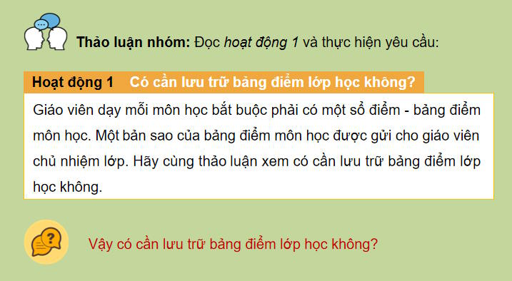 Tin học 11 Bài 11: Cơ sở dữ liệu