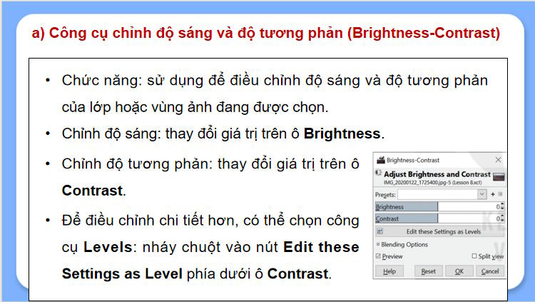 Tin học 11 Bài 26: Công cụ chỉnh màu sắc và công cụ chọn
