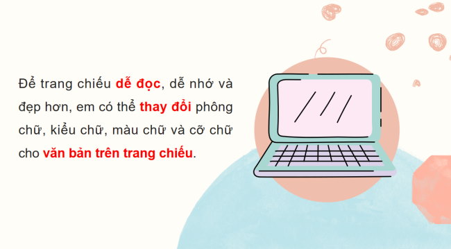 PowerPoint Tin học 4 Bài 8: Định dạng văn bản trên trang chiếu