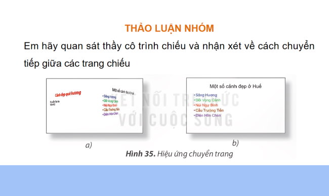 PowerPoint Tin học 4 Bài 9: Hiệu ứng chuyển trang