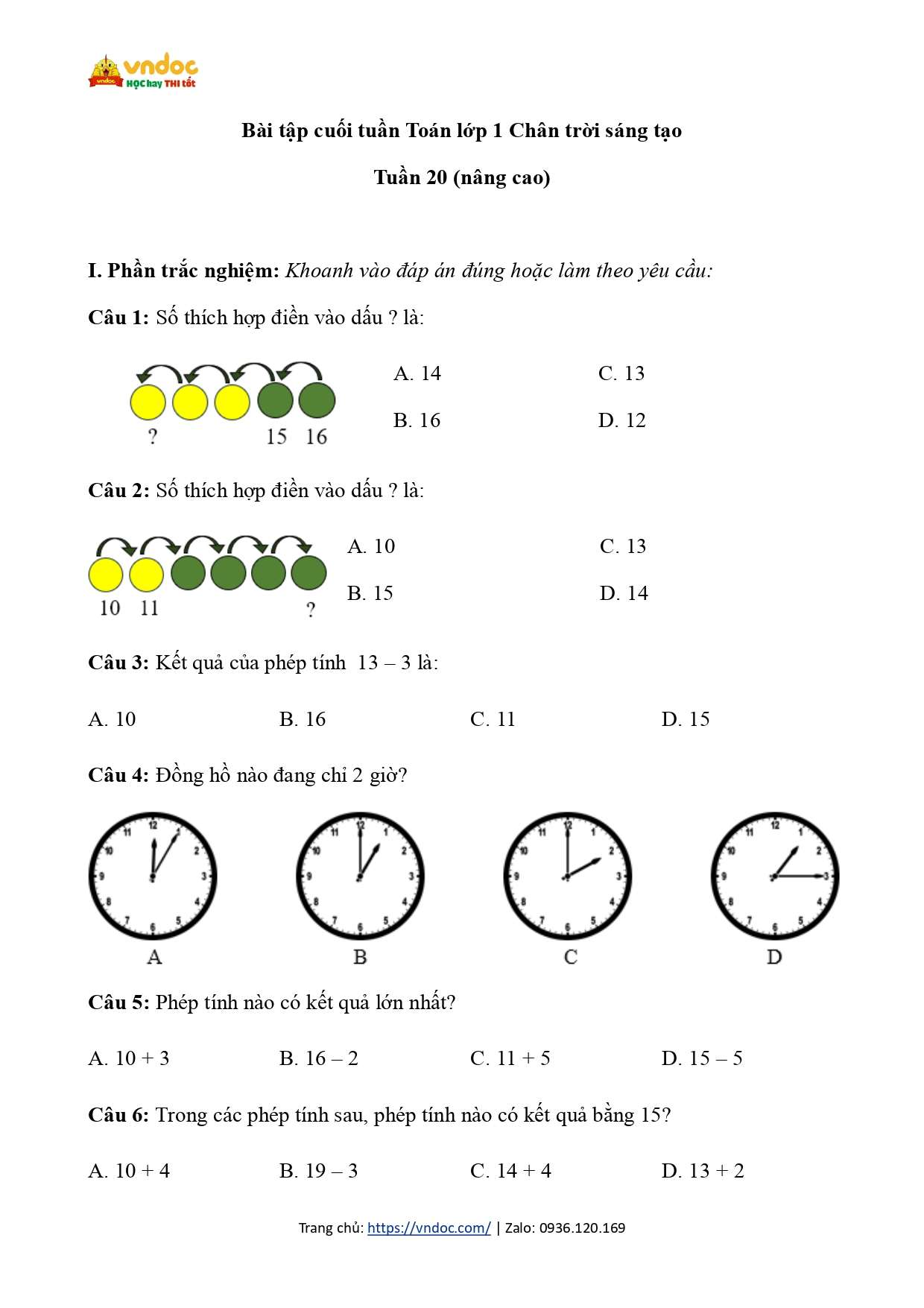 bai tap cuoi tuan mon toan 1 tuan 20 nang cao ctst page 0001*872202
