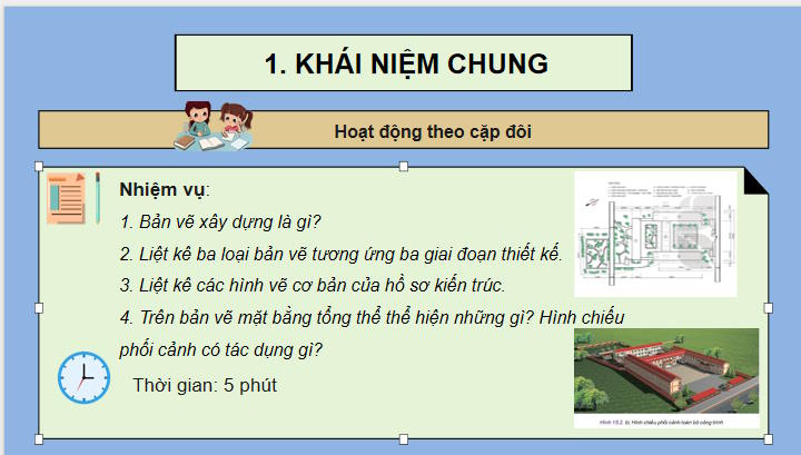Giáo án Công nghệ 10 Bài 15 Bản vẽ xây dựng