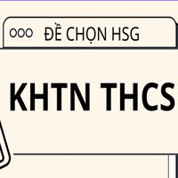 Đề chọn HSG cấp tỉnh THCS môn Khoa học tự nhiên năm 2026