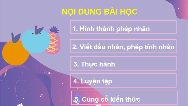 PowerPoint Toán 2: Phép nhân