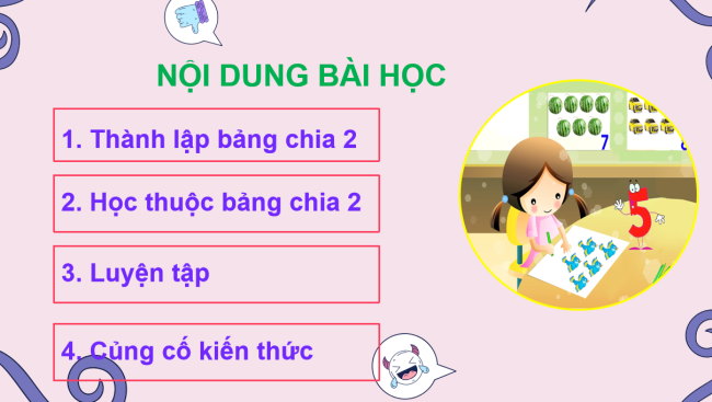 PowerPoint Toán 2: Bảng chia 2