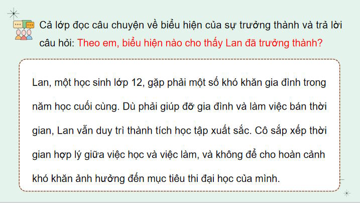 Giáo án PowerPoint Hoạt động trải nghiệm 12 Chủ đề 2