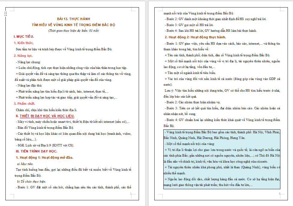 Giáo án PowerPoint Địa lí 9 Kết nối Bài 13 