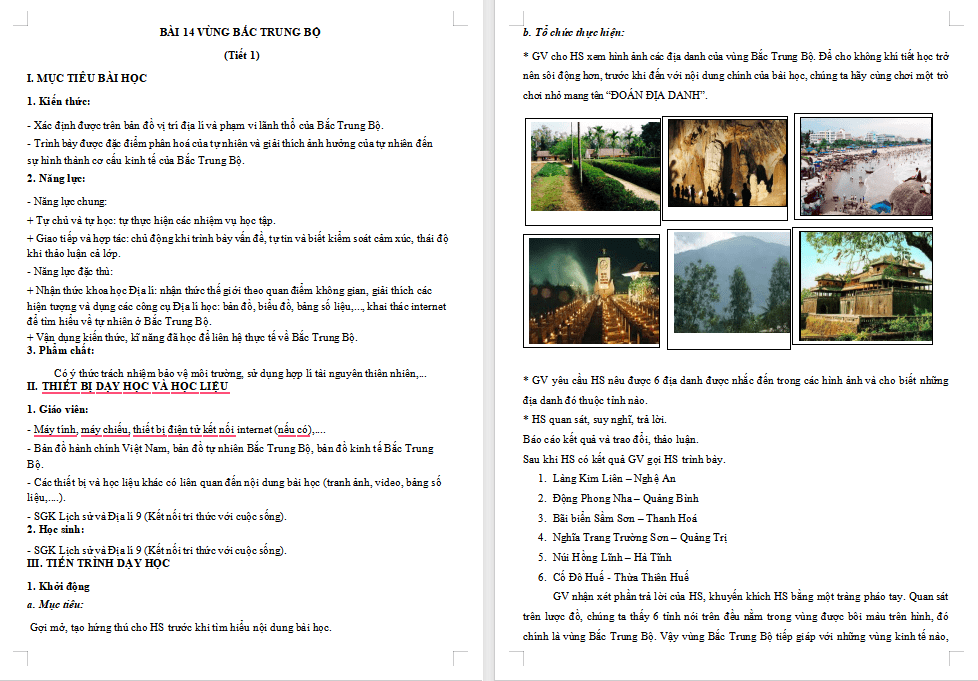 Giáo án PowerPoint Địa lí 9 Kết nối Bài 14