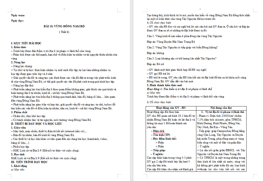 Giáo án PowerPoint Địa lí 9 Kết nối Bài 18 