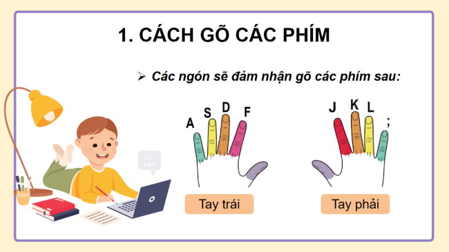 PowerPoint Tin học 3 Bài 3: Em tập hàng phím cơ sở trên và dưới