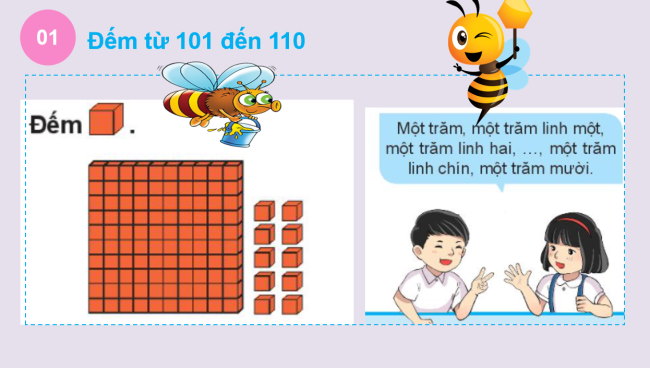PowerPoint Toán 2: Các số từ 101 đến 110