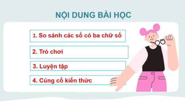 PowerPoint Toán 2: So sánh các số có ba chữ số