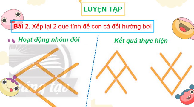 PowerPoint Toán 2: Xếp hình, gấp hình