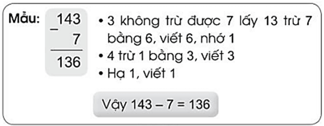 Vở bài tập Toán lớp 2 Bài 86: Phép trừ (có nhớ) trong phạm vi 1000 (trang 73) | Cánh diều