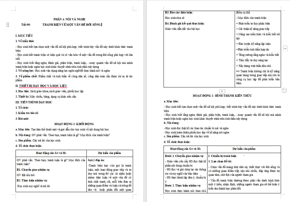 Ngữ văn 12 Bài 8: Tranh biện về một vấn đề đời sống