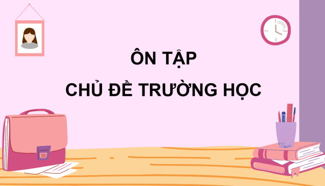 PowerPoint Tự nhiên và xã hội 3 Ôn tập Chủ đề trường học