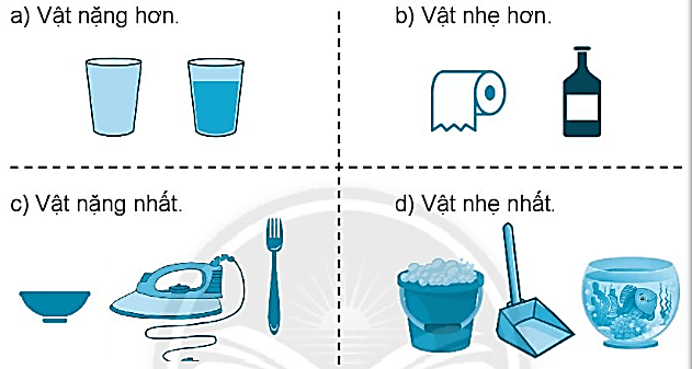 Giải vở bài tập Toán lớp 2 Nặng hơn, nhẹ hơn - Chân trời sáng tạo