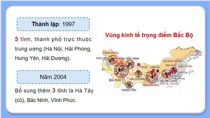 Giáo án Địa lí 9 Bài 11: Thực hành Trình bày về vùng kinh tế trọng điểm Bắc Bộ