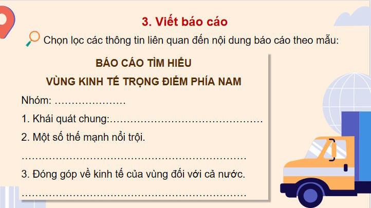 Giáo án Địa lí 9 Bài 17: Thực hành Viết báo cáo về vùng kinh tế trọng điểm phía Nam