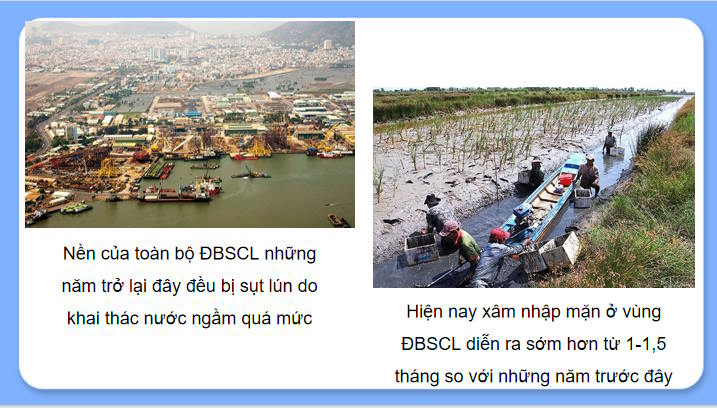 Giáo án Địa lí 9 Bài 19: Thực hành Phân tích tác động của biến đổi khí hậu ở Đồng bằng sông Cửu Long