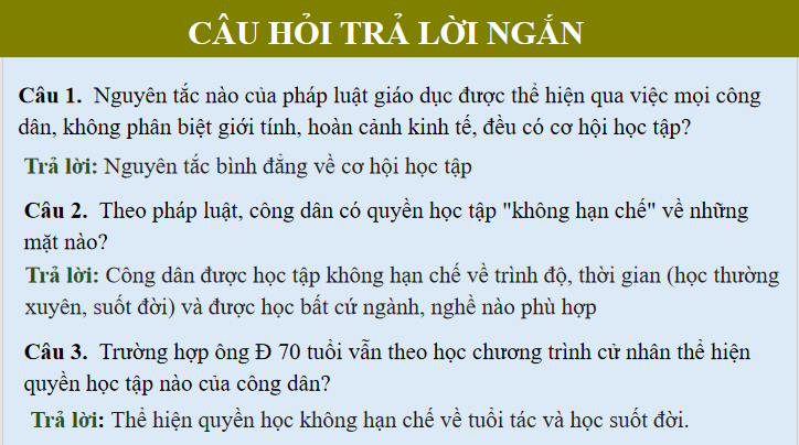 Giáo án ôn thi tốt nghiệp môn Giáo dục Kinh tế và Pháp luật 12 Bài 11