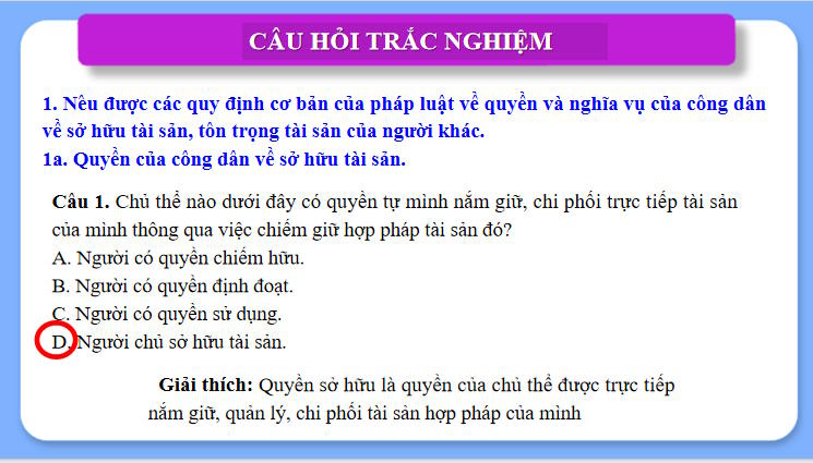 Giáo án ôn thi tốt nghiệp môn Giáo dục Kinh tế và Pháp luật 12 Bài 9