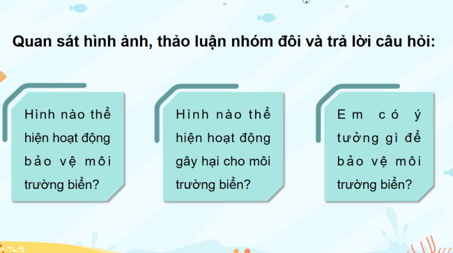 PowerPoint Mĩ thuật 5 Bài 10: Bảo vệ môi trường biển