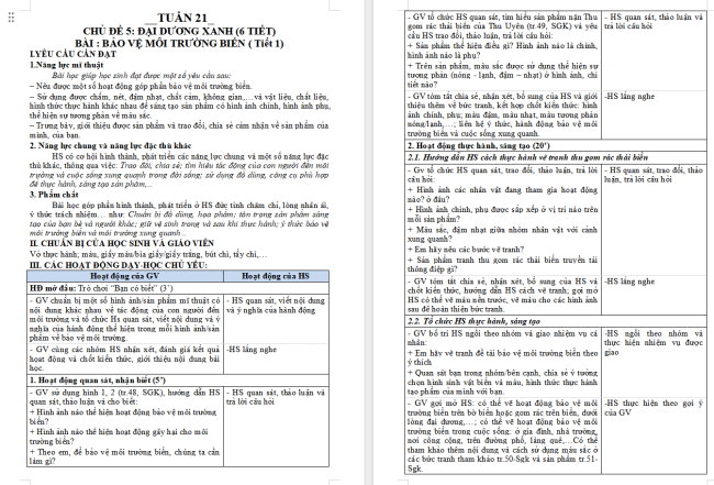 PowerPoint Mĩ thuật 5 Bài 10: Bảo vệ môi trường biển