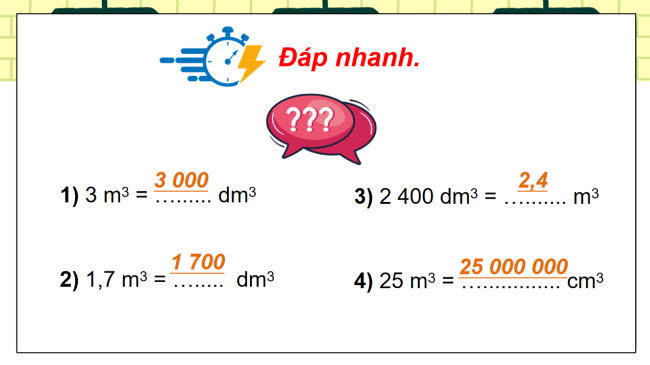 PowerPoint dạy thêm Toán 5 Bài 47: Mét khối