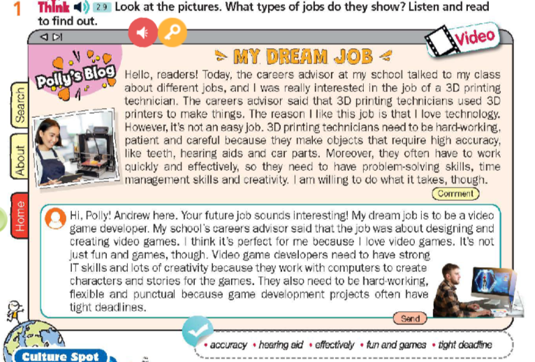 Tiếng Anh 9 Right On Unit 4 4f Skills minh họa 1