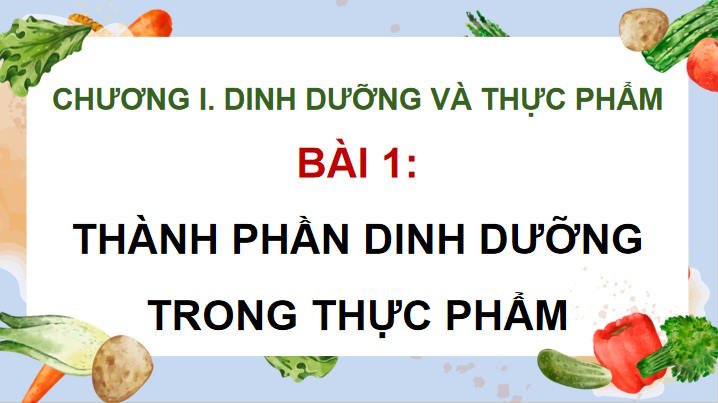 Thành phần dinh dưỡng trong thực phẩm