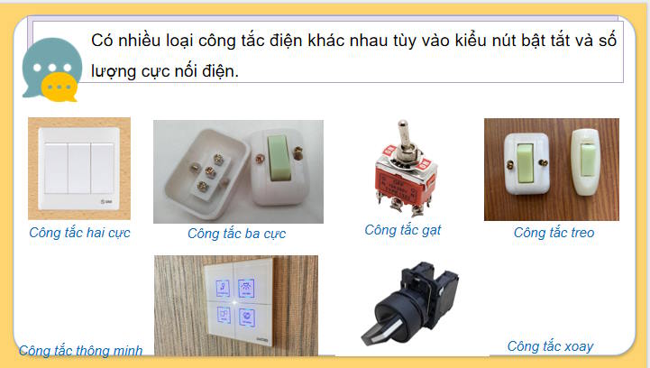 Thiết bị đóng cắt và lấy điện trong gia đình