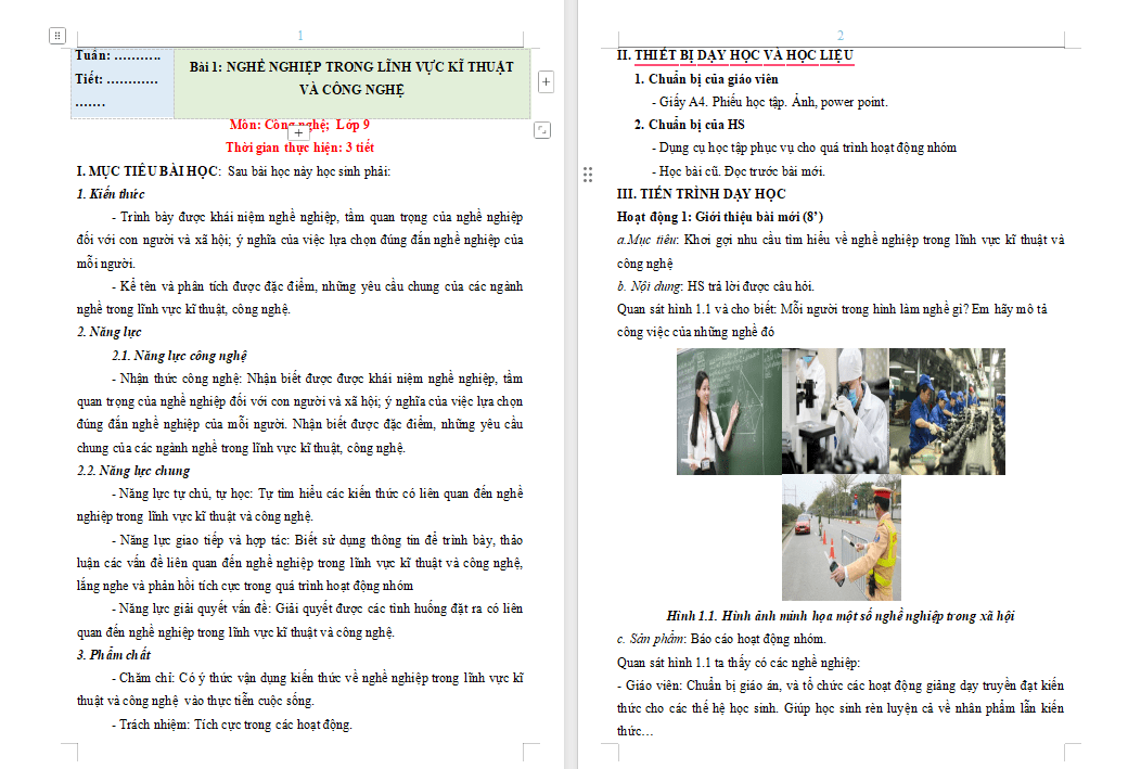 PowerPoint Công nghệ 9 Định hướng nghề nghiệp Bài 1