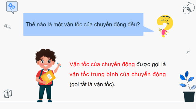 PowerPoint dạy thêm Toán 5 Bài 59: Vận tốc của một chuyển động đều
